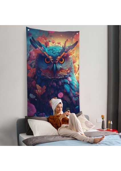 Keskin Bakışlı Baykuş Duvar ÖRTÜSÜ-7991 fiyatları