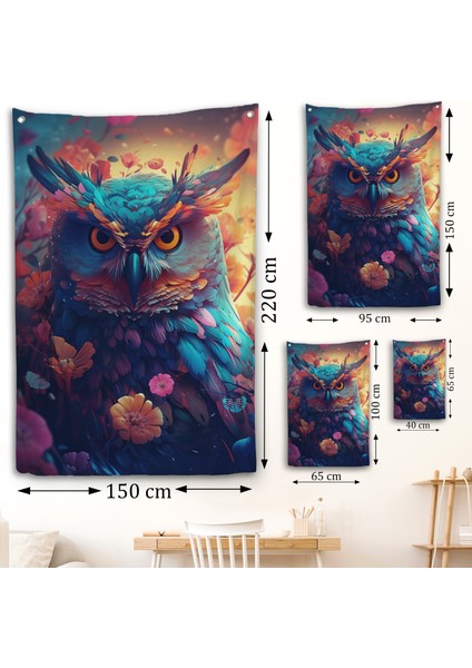 Keskin Bakışlı Baykuş Duvar ÖRTÜSÜ-7991 fırsatları