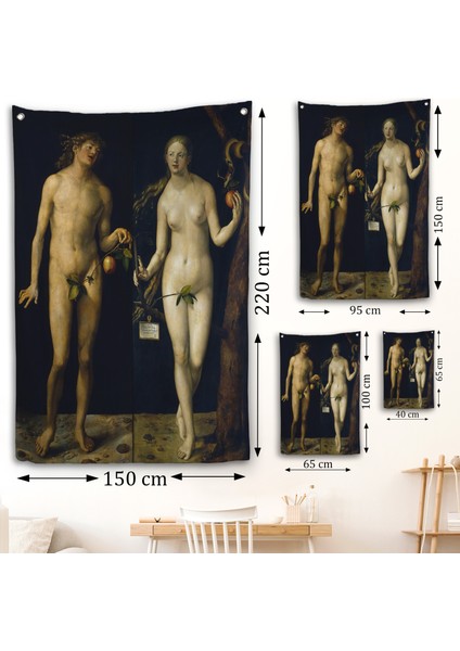 Albrecht Dürer - Adem Ile Havva Duvar Örtüsü - Adam And EVE-8053