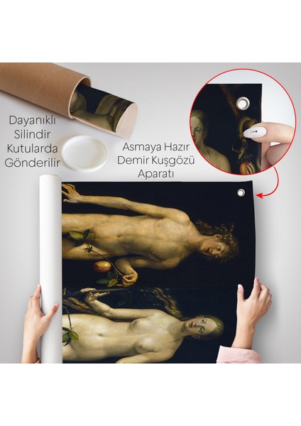 Albrecht Dürer - Adem Ile Havva Duvar Örtüsü - Adam And EVE-8053