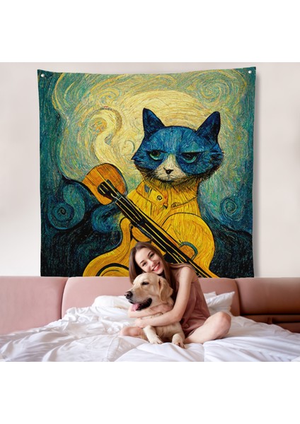 Kedi Doku Duvar ÖRTÜSÜ-8357