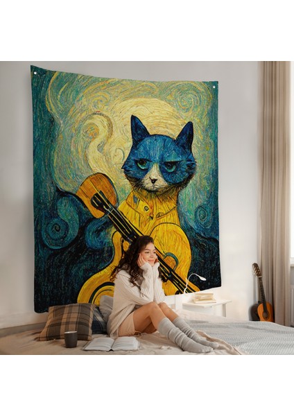 Kedi Doku Duvar ÖRTÜSÜ-8357