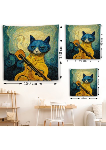 Kedi Doku Duvar ÖRTÜSÜ-8357