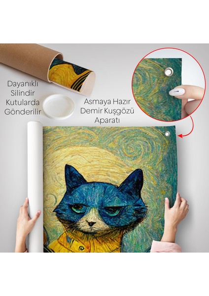 Kedi Doku Duvar ÖRTÜSÜ-8357