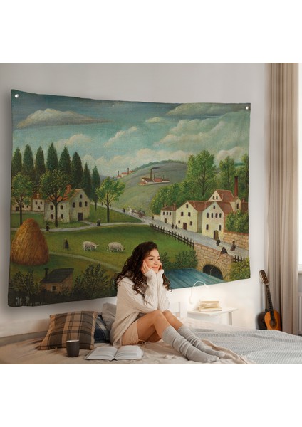 Rousseau - Bebek Arabaları Pastoral Duvar ÖRTÜSÜ-7108