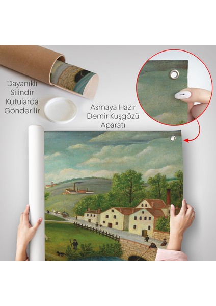 Rousseau - Bebek Arabaları Pastoral Duvar ÖRTÜSÜ-7108