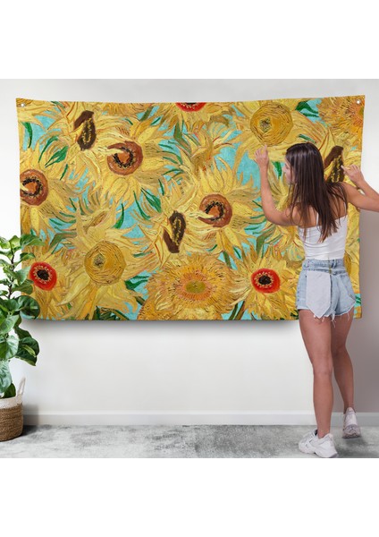 Vincent Van Gogh - Ayçiçekleri Duvar ÖRTÜSÜ-7174