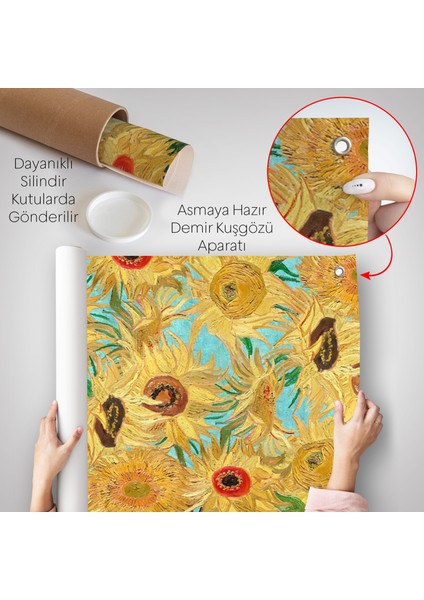 Vincent Van Gogh - Ayçiçekleri Duvar ÖRTÜSÜ-7174