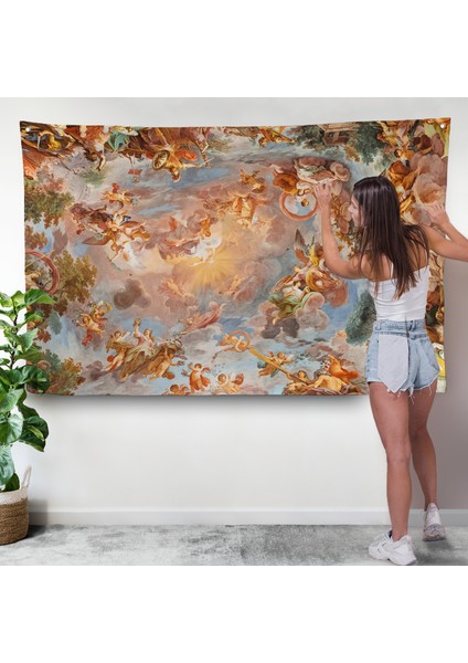 Roma Italya Villa Borghese'nin Galleria Borghese Fresk Duvar ÖRTÜSÜ-7272 modelleri