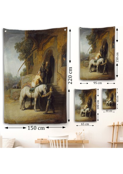Rembrandt - Iyi Samiriyeli Duvar Örtüsü - The Good SAMARITAN-7430 fırsatları