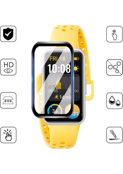 Huawei Band 9 Ile Uyumlu Ekran Koruyucu Polymer Temperli Nano 0.5 mm Watch Ekran Koruyucu fiyatları