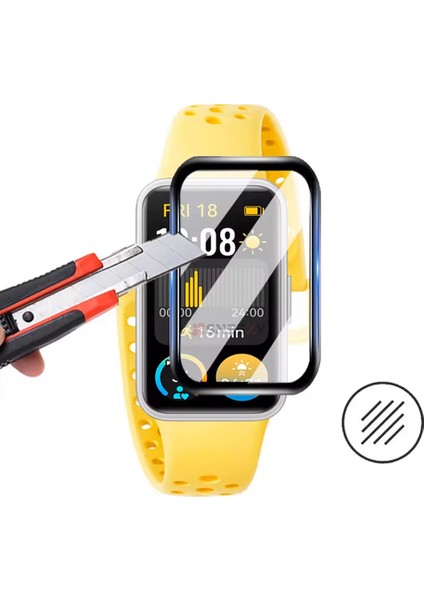 Huawei Band 9 Ile Uyumlu Ekran Koruyucu Polymer Temperli Nano 0.5 mm Watch Ekran Koruyucu indirimleri