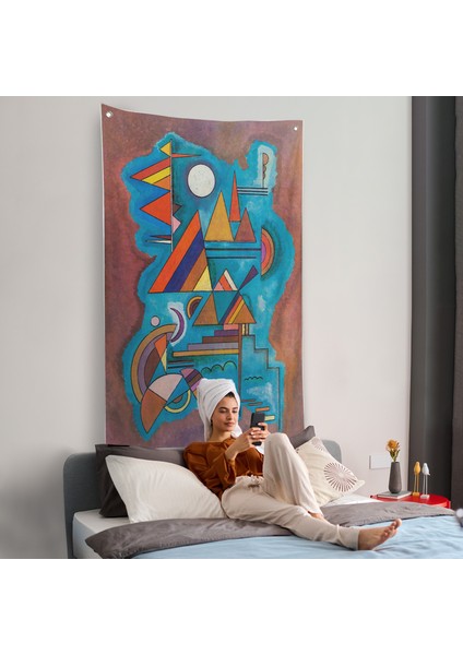 Wassily Kandinsky - Ayakta Duran Duvar Örtüsü - STANDING-7498 fiyatları