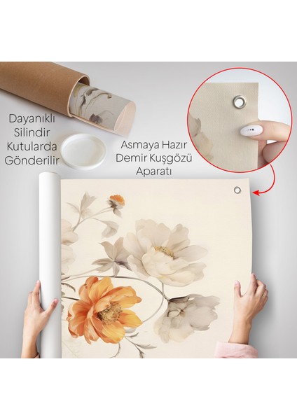 Soft Çiçekler Duvar ÖRTÜSÜ-8035