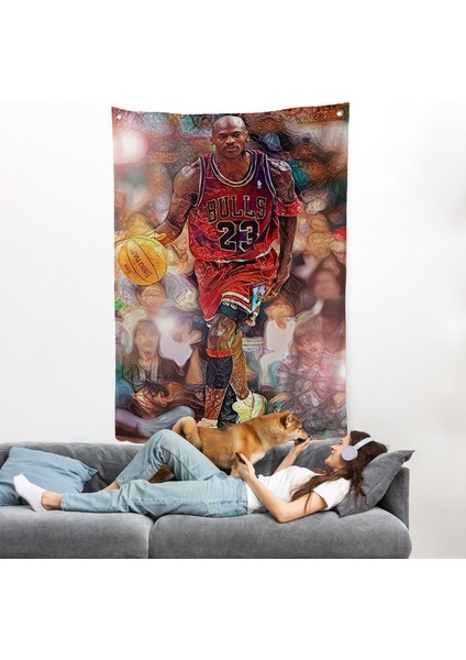 Michael Jordan Duvar ÖRTÜSÜ-7781