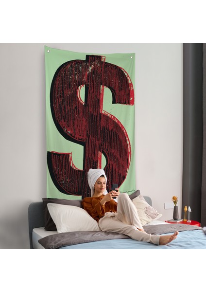 Dolar Işareti Duvar ÖRTÜSÜ-8031