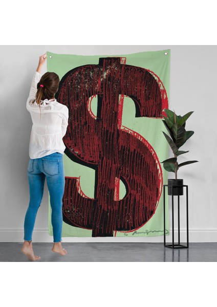 Dolar Işareti Duvar ÖRTÜSÜ-8031