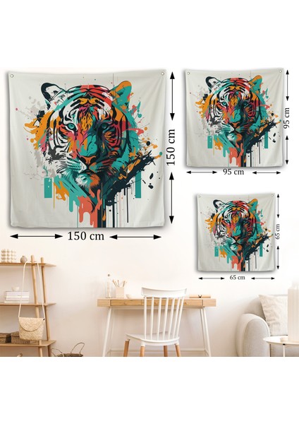 Renkli Kaplan Duvar ÖRTÜSÜ-8330 fırsatları