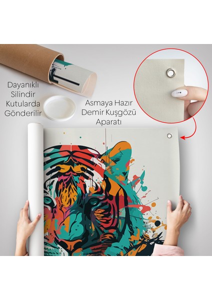 Renkli Kaplan Duvar ÖRTÜSÜ-8330 indirimleri