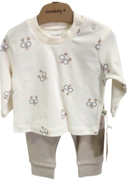 Ciccim Baby Pijama Takımı Bear Hugs Toprak