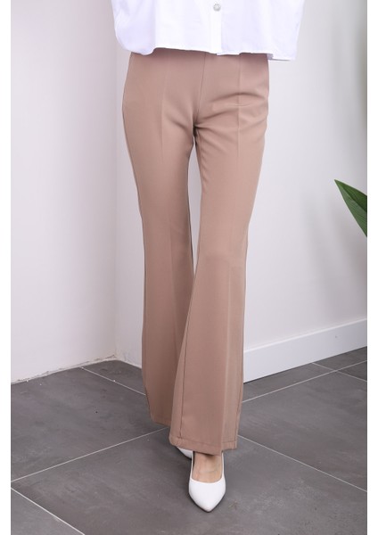 Vizon Bel Lastikli Cepli İspanyol Paça Pantolon fiyatları