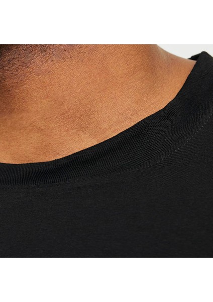 Büyük Beden Düz Bisiklet Yaka T-Shirt - Bradley fırsatları