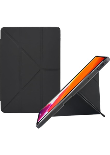 Galaxy Tab S6 Lite P620 2024 Wifi Uyumlu Trifolding Akıllı Uyku Modlu Silikon Tablet Kılıfı