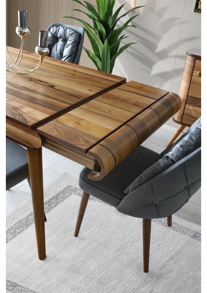 Vakar Mutfak Masa Takımı 4 Sandalyeli 140X80