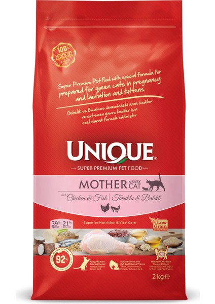 Anne ve Yavru Kedi Maması (Mother&babycat) Tavuklu&balıklı 2 kg