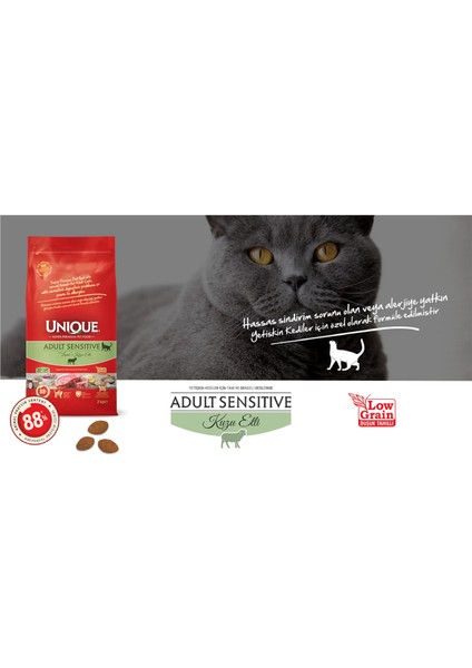 Sensitive (Hassas) Yetişkin Kedi Maması Kuzu Etli 2 kg