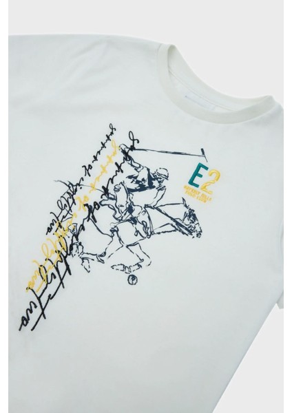 Beverly Hills Polo Club  Erkek Çocuk Beyaz T-Shirt 23SS2BHB507