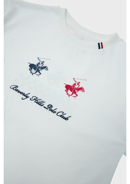 Beverly Hills Polo Club  Erkek Çocuk Beyaz T-Shirt 23SS2BHB505