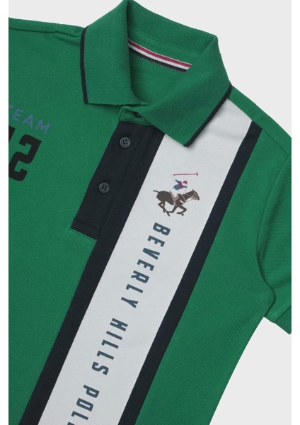 Beverly Hills Polo Club  Erkek Çocuk Yeşil T-Shirt 23SS2BHB517