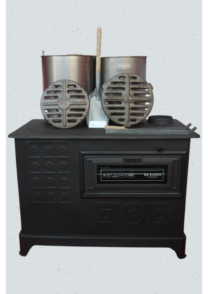 Kovalı Fırınlı Alttan Delikli Kömür Odun Maşinga ve Kuzine Modeli