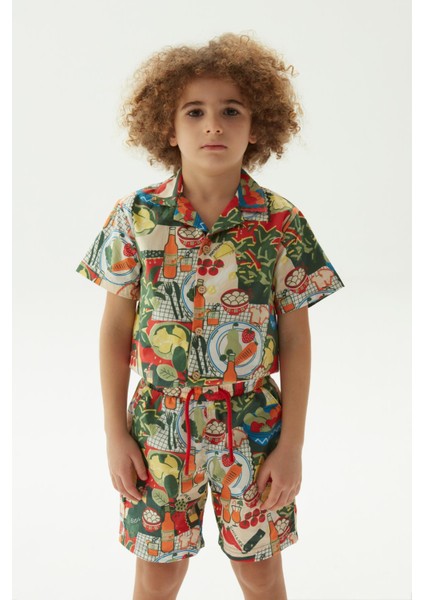 Bg Store Erkek Çocuk Desenli Şort