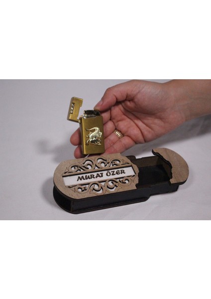 Çakmak Kişiye Özel Isim Yazılı ve Mdf Tasarım Kutulu NO:110 modelleri