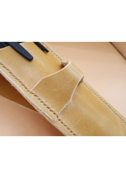 Hakiki Deri El Emeği Özel Kalemleriniz Için Kalemlik Kalem Kutu 27 cm 6 cm 5A9