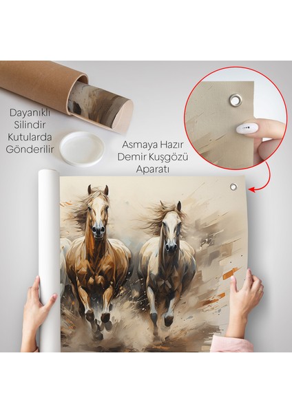 Koşan Atlar Duvar ÖRTÜSÜ-7261