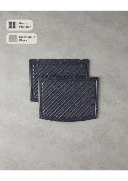 Tmk 5010 Çıkarılabilir Plakalı Tost Makinesi Siyah-Krom indirimleri