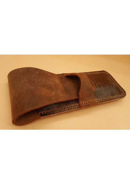 Hakiki Deri El Emeği Özel Kalemleriniz Için Kalemlik Kalem Kutu 27 cm 6 cm 5A10