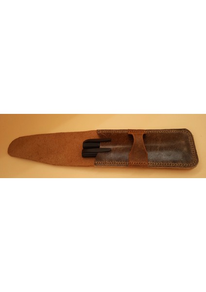 Hakiki Deri El Emeği Özel Kalemleriniz Için Kalemlik Kalem Kutu 27 cm 6 cm 5A10 fırsatları