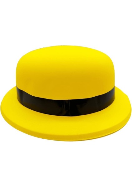 Neon Partisi Sarı Renk Melon Plastik Parti Şapkası fiyatları