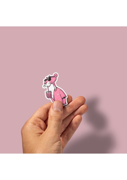 Pembe Panter, Pink Panther Sticker Paketi / Bullet Journal Defter Çıkartma Ajanda Laptop Etiket