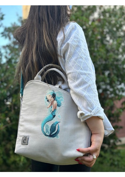 Cool Mermaid Tote Çanta