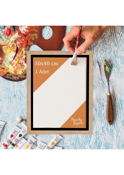 Gold Çerçeveli 30X40 cm Boş Tuval Tablo indirimleri