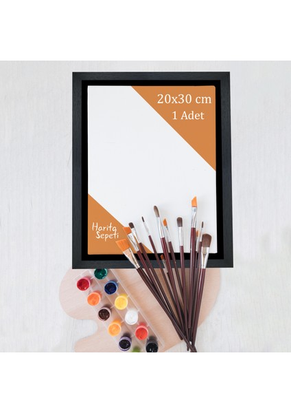 Siyah Çerçeveli 20X30 cm Boş Tuval Tablo modelleri