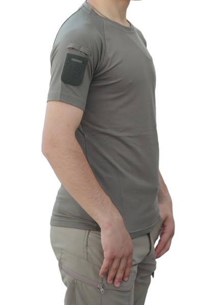 Bisiklet Yaka Kısa Kollu Taktik Tişört fiyatları