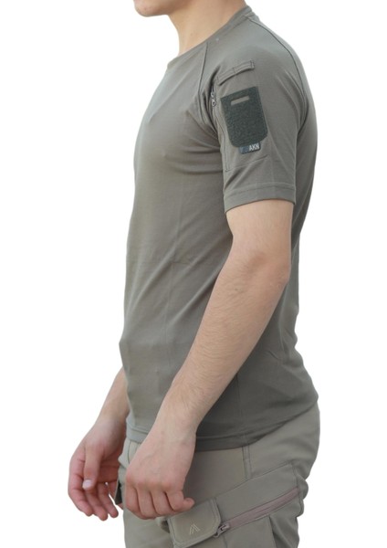 Bisiklet Yaka Kısa Kollu Taktik Tişört modelleri