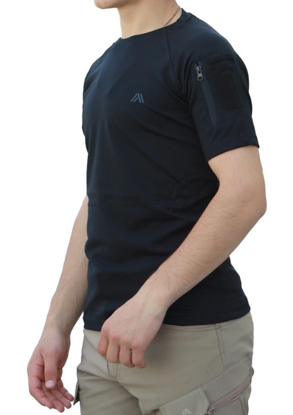 Bisiklet Yaka Kısa Kollu Taktik Tişört fiyatları