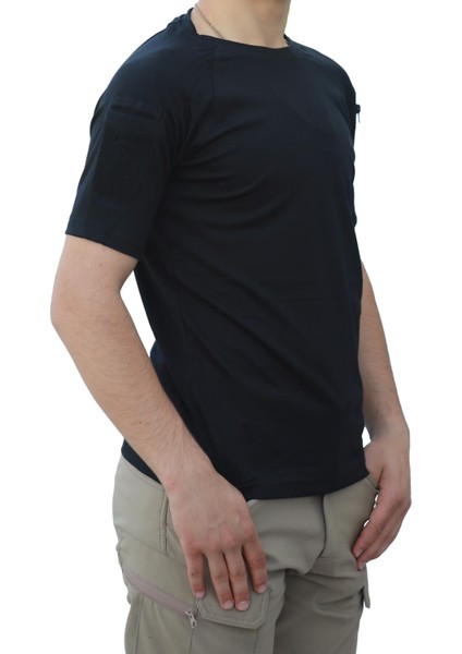 Bisiklet Yaka Kısa Kollu Taktik Tişört modelleri